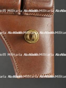 Lot de 3 étuis de revolvers dont 1892 et pistolet automatique. Lot of Three Revolver Holsters including Model 1892 and Automatic Pistol Types — photo 11