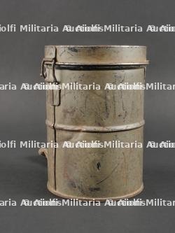 Masque anti-gaz allemand Lederschutzmaske avec boîtier nominatif et régimenté. German Gas Mask Lederschutzmaske with Named and Regimentally Marked Canister — photo 4