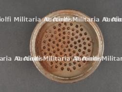 Masque anti-gaz allemand Lederschutzmaske avec boîtier nominatif et régimenté. German Gas Mask Lederschutzmaske with Named and Regimentally Marked Canister — photo 14