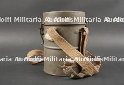 Masque anti-gaz allemand Lederschutzmaske avec filtre anti-arsine dans un superbe boîtier. German Gas Mask Lederschutzmaske with Arsine Filter in Superb Canister — photo 3