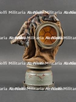 Masque anti-gaz allemand Lederschutzmaske avec filtre anti-arsine dans un superbe boîtier. German Gas Mask Lederschutzmaske with Arsine Filter in Superb Canister — miniature 14