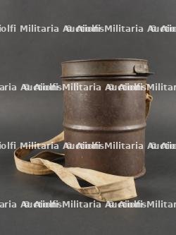 Masque anti-gaz allemand Gummimaske dans son boîtier. German Gas Mask Gummimaske with Canister — miniature 2
