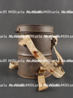 Masque anti-gaz allemand Gummimaske dans son boîtier. German Gas Mask Gummimaske with Canister — miniature 3