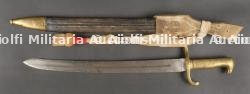 Glaive d'artillerie allemand avec porte fourreau et dragonne. German Artillery Short Sword with Frog and Knot — miniature 2