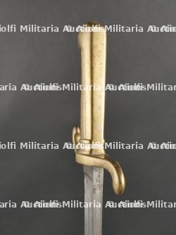 Glaive d'artillerie allemand avec porte fourreau et dragonne. German Artillery Short Sword with Frog and Knot — miniature 10
