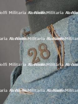 Tunique bleu horizon d'un sous-lieutenant du 28e RI. Blue Horizon Tunic, Second Lieutenant, 28th Infantry Regiment — miniature 8