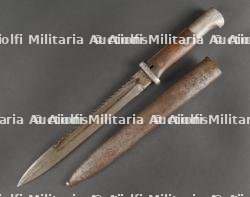 Baïonnette allemande 84-98 2nd type à dents de scie régimentée. German Bayonet 84/98 Second Type, Sawback, Regimentally Marked