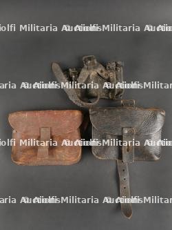 Lot de cartouchières anglaise en cuir pattern 1914 . Lot of British Leather Ammunition Pouches Pattern 1914