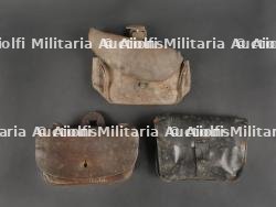 Lot de cartouchières anglaise en cuir pattern 1914 . Lot of British Leather Ammunition Pouches Pattern 1914