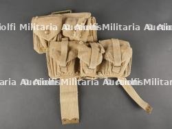 Cartouchière anglaise en web 1908 côté gauche. British Web Ammunition Pouch 1908, Left Side