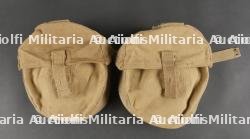 Paire de pouches porte chargeur Lewis en web. Pair of Lewis Gun Magazine Pouches in Webbing