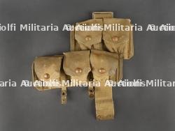 Cartouchière anglaise en web 1908 côté droit. British Web Ammunition Pouch 1908, Right Side