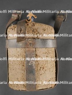 Bidon anglais avec harnais cuir patten 1914. British Water Bottle with Leather Harness, Pattern 1914