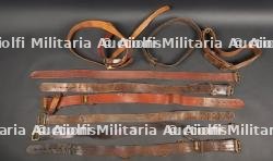 Belgique - France WW1-WW2 lot de 9 ceinturons d'officiers