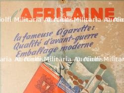 Publicité cigarettes l'Africaine. dvertising poster for L’Africaine cigarettes — photo 3