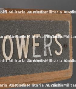 Plaque de bureau. Desk nameplate of Major W.L. Powers — photo 6