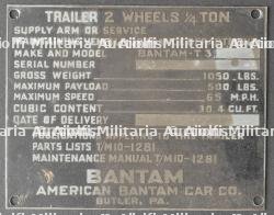 Plaquettes de véhicules US et allemand. Plates from US and German vehicles. — miniature 5