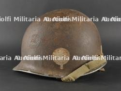 Casque US 377th FA BH Airborne. US helmet 377th FA BH Airborne — photo 3