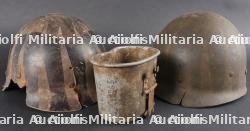 Lot Liner de casque parachutiste US avec laundry, liner casque USM1 et quart nominatifs. Lot of US paratrooper helmet liner with laundry number, USM1 liner and named mess kit cup