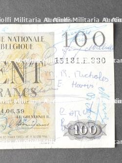 Billet avec dédicace vétéran 101st AB. Banknote signed by 101st Airborne veteran — photo 2