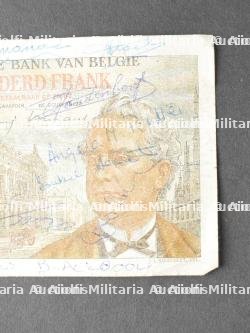 Billet avec dédicace vétéran 101st AB. Banknote signed by 101st Airborne veteran — photo 8