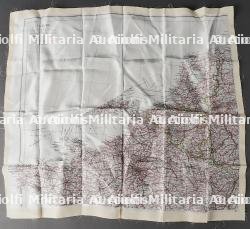 Carte d'évasion en soie. Silk escape map