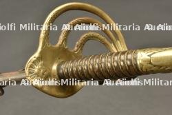 Sabre d'officier de cavalerie francais modèle 1854 avec dragonne sifflet. French M1854 cavalry officer sabre with whistle sword knot. — miniature 5