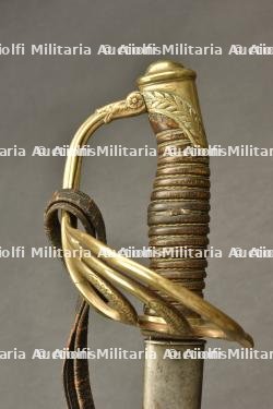 Sabre d'officier de cavalerie francais modèle 1854 avec dragonne sifflet. French M1854 cavalry officer sabre with whistle sword knot. — photo 7