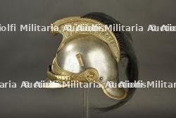 Casque modèle 1913 du 4e hussards avec pipe artisanale, provenance Loos en Gohelle. M1913 helmet of the 4th Hussars with handmade pipe from Loos-en-Gohelle. — miniature 12