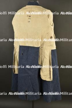 Capote francaise troupe M1877 gris de fer bleuté. French M1877 enlisted greatcoat in bluish iron grey. — miniature 5