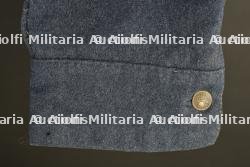 Capote francaise troupe M1877 gris de fer bleuté. French M1877 enlisted greatcoat in bluish iron grey. — miniature 8