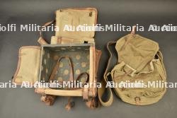 Havresac et musette de pourvoyeur Chauchat. Chauchat light machine gun ammunition carrier backpack and haversack. — photo 4