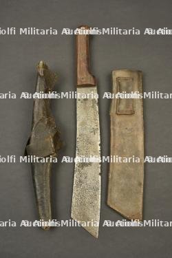 Coupe coupe de tirailleur et pioche francaise. French colonial infantry machete and pickaxe. — miniature 6