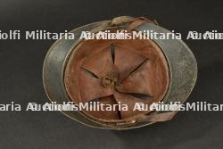 Casque Adrian moutarde des troupes coloniales. Mustard-coloured Adrian helmet of French Colonial Troops. — photo 2