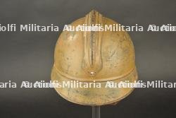 Casque Adrian moutarde du Génie. Mustard-coloured Adrian helmet of French Engineers. — miniature 6