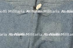 Pantalon culotte français troupe bleu horizon passepoil jonquille. French enlisted horizon blue breeches with daffodil yellow piping. — photo 7