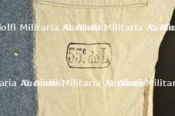 Capote francaise troupe M1915 bleu horizon du 55e de Ligne. French M1915 enlisted horizon blue greatcoat of the 55th Infantry Regiment. — miniature 3