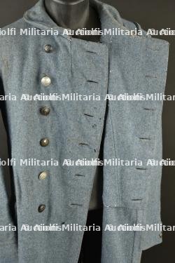 Capote francaise troupe M1915 bleu horizon du 55e de Ligne. French M1915 enlisted horizon blue greatcoat of the 55th Infantry Regiment. — miniature 6
