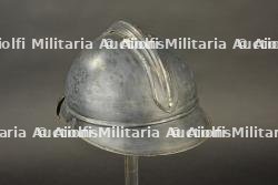 Casque Adrian bleu horizon du Service de Santé. Horizon blue French Medical Service Adrian helmet. — miniature 3