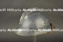 Casque Adrian bleu horizon du Service de Santé. Horizon blue French Medical Service Adrian helmet. — miniature 4