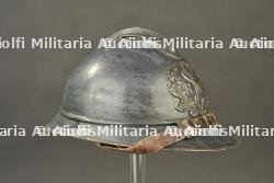 Casque Adrian bleu horizon du Service de Santé. Horizon blue French Medical Service Adrian helmet. — miniature 5