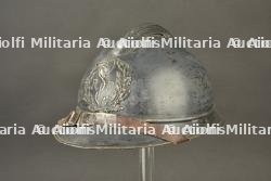 Casque Adrian bleu horizon du Service de Santé. Horizon blue French Medical Service Adrian helmet. — miniature 6