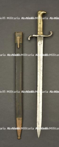 Baïonnette allemande M1871 du 56 Reserve Regiment. German M1871 bayonet of the 56th Reserve Regiment.