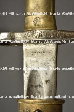 Baïonnette allemande M1871 du 56 Reserve Regiment. German M1871 bayonet of the 56th Reserve Regiment. — miniature 4