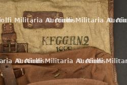 Tornister M1887 modifié 1895 du Kaiser Franz Garde Grenadier Regiment Nr 2. German M1887 knapsack modified in 1895 of Kaiser Franz Garde Grenadier Regiment No. 2. — miniature 6