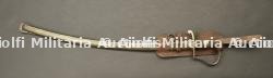 Sabre allemand Blucher de l'artillerie avec porte sabre en cuir. German Blücher artillery sabre with leather sword carrier. — miniature 2
