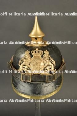 Casque à pointe M1896 Bavarois du 21 IR. Bavarian M1896 pickelhaube of the 21st Infantry Regiment. — photo 1
