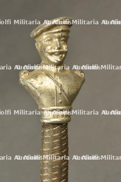 Gourde et canne de réservistes et paquet Feldpost bavarois. Bavarian reservists' canteen and walking stick with Feldpost parcel. — miniature 10