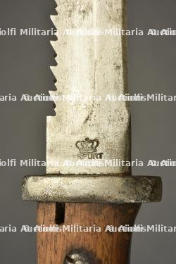 Baïonnette allemande 84-98 à dents de scie. German S84/98 sawback bayonet. — miniature 4