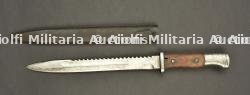 Baïonnette allemande 84-98 à dents de scie. German S84/98 sawback bayonet. — miniature 5